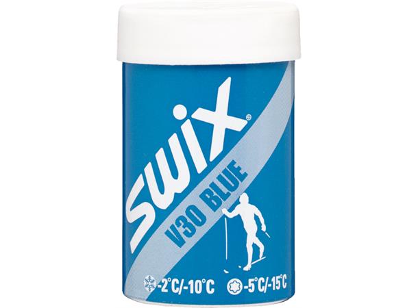 Swix V30 Blue Hardwax -2/-10C, 45g Tørvoks for kaldere forhold -6--15C 